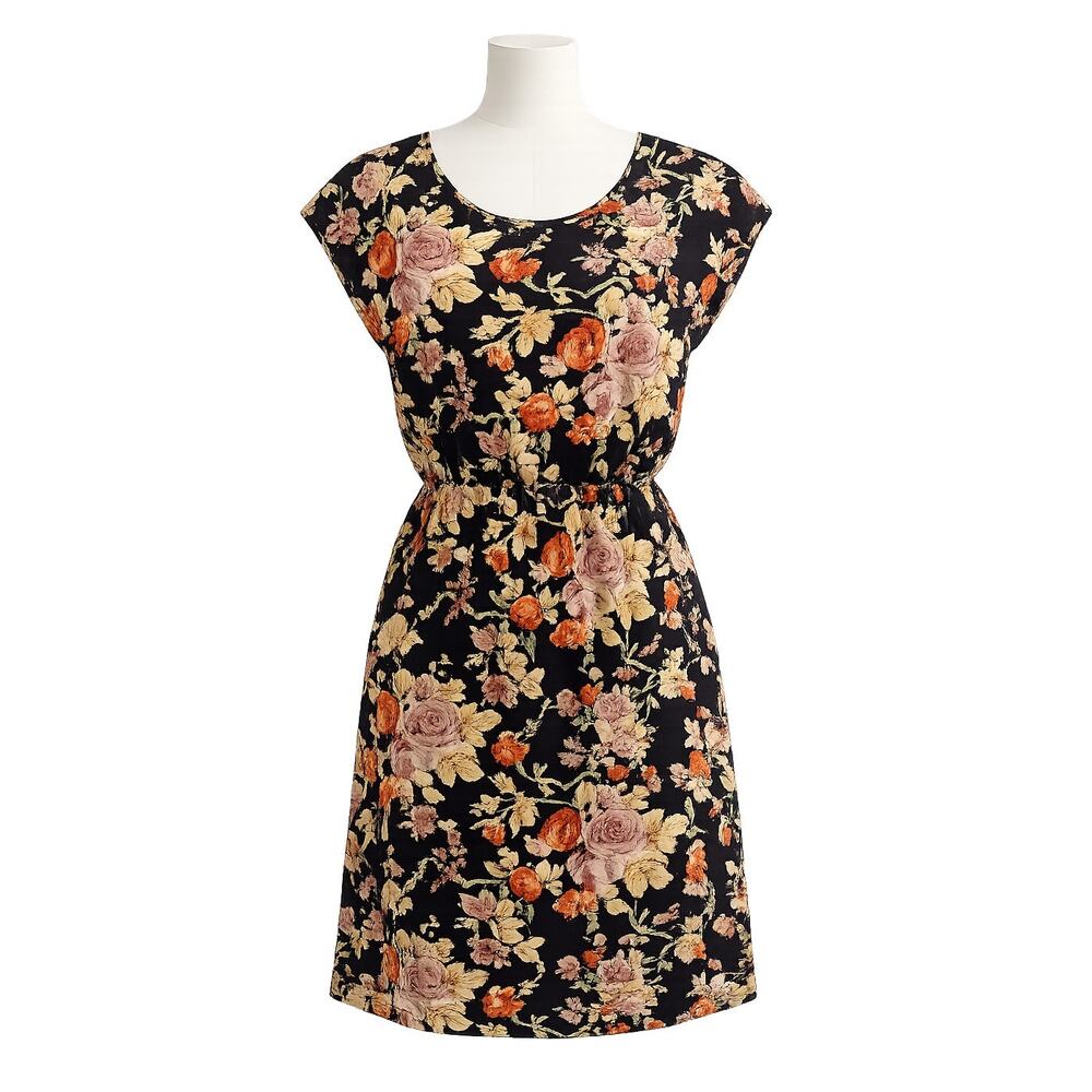 Speed Control Floral Boho Mini Dress Black - Size XL